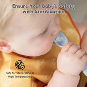 Adore Equilibrium - Perfect Silicon Suction feeding bowl with Spoon set - Grey