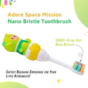 Adore Space Mission Nano Bristle Toothbrush 2-7 Years - Green