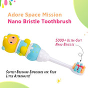 Adore Space Mission Nano Bristle Toothbrush 2-7 Years - Yellow