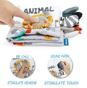 Adore Adventure Soft Cloth Book with Crinkle Paper- Lion