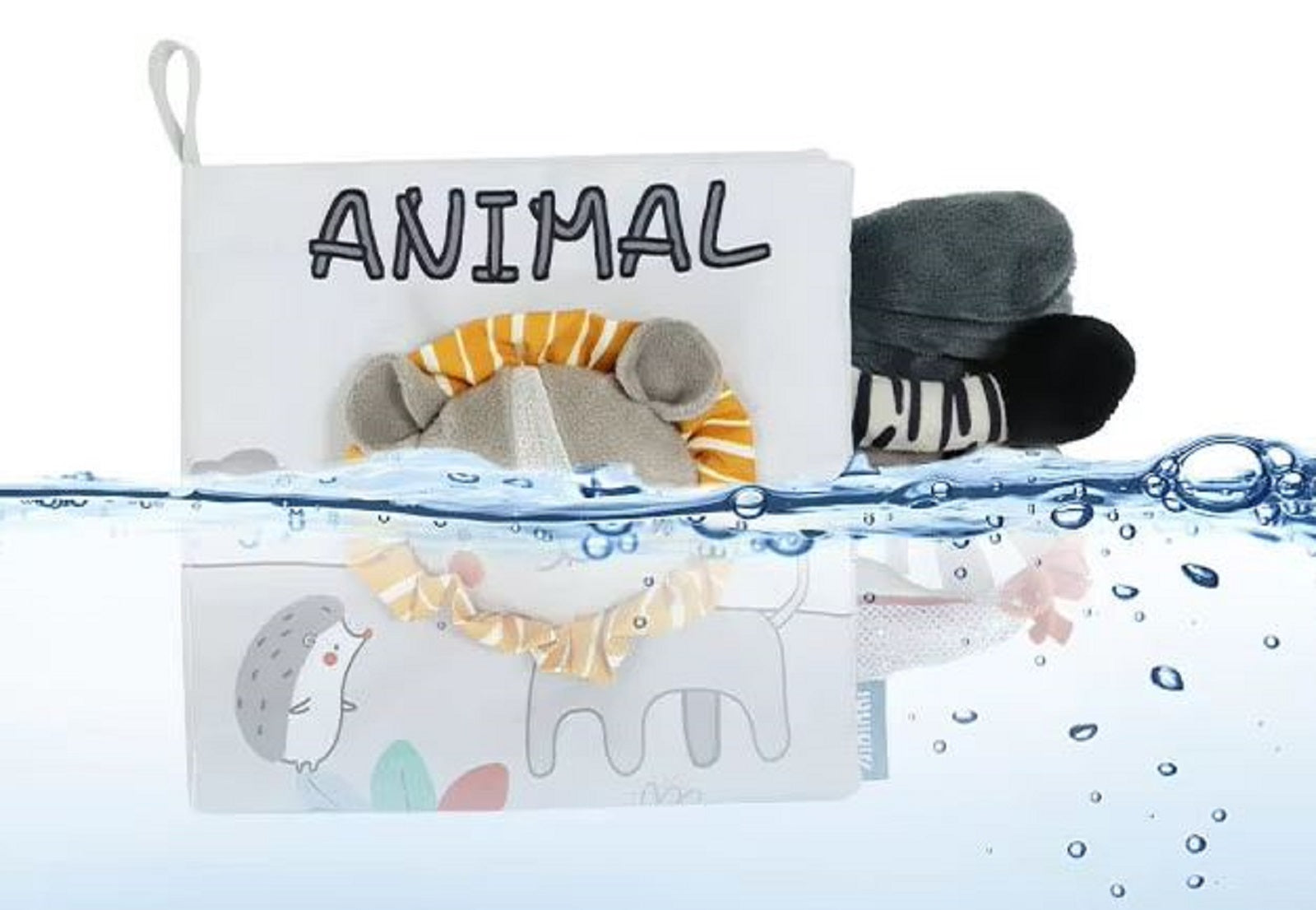 Adore Adventure Soft Cloth Book with Crinkle Paper- Lion