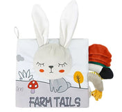 Adore Adventure Soft Cloth Book with Crinkle Paper- Bunny