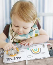 Adore Adventure Soft Cloth Book with Crinkle Paper- Elephant