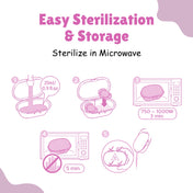 Adore Vento Jnr- The Vented Pacifier for Babies with Sterilizer Case- Orthodontic - Pack of 2(Orange+Pink)