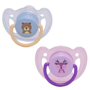 Adore Vento Snr- The Vented Pacifier for Babies with Sterilizer Case- Orthodontic - Pack of 2(Blue+Purple)