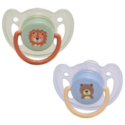 Adore Vento Snr- The Vented Pacifier for Babies with Sterilizer Case- Orthodontic - Pack of 2(Blue+Green)