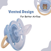 Adore Vento Snr- The Vented Pacifier for Babies with Sterilizer Case- Orthodontic - Pack of 2(Blue+Green)