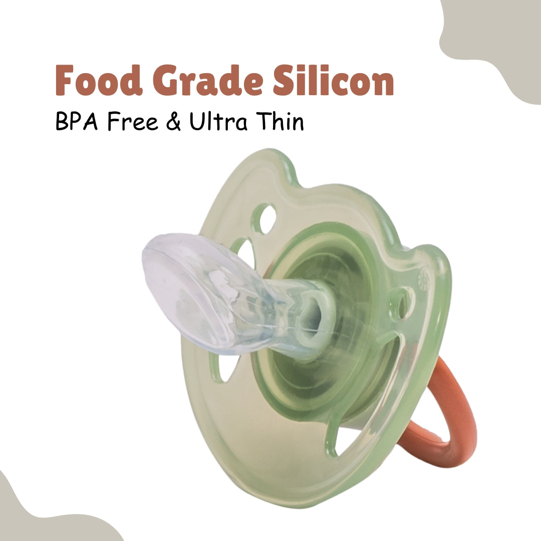 Adore Vento Snr- The Vented Pacifier for Babies with Sterilizer Case- Orthodontic - Pack of 2(Blue+Green)