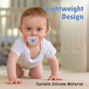 Adore Vento Snr- The Vented Pacifier for Babies with Sterilizer Case- Orthodontic - Pack of 2(Blue+Green)