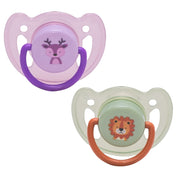 Adore Vento Snr- The Vented Pacifier for Babies with Sterilizer Case- Orthodontic - Pack of 2(Green+Purple)
