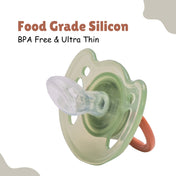 Adore Vento Snr- The Vented Pacifier for Babies with Sterilizer Case- Orthodontic - Pack of 2(Green+Purple)