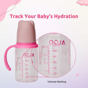 Adore ALGO Jr. Baby Silicon Soft Spout Sipper with Twin Handle- 125ml- Pink