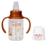 Adore ALGO Jr. Baby Silicon Soft Spout Sipper with Twin Handle- 125ml- Brown