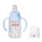 Adore ALGO Jr. Baby Silicon Soft Spout Sipper with Twin Handle- 125ml- Blue