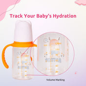 Adore ALGO Jr. Baby Silicon Soft Spout Sipper with Twin Handle- 125ml-Family Theme Orange