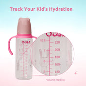 Adore ALGO Snr. 2 in 1 Baby Silicon Spout & Straw Sipper with Gravity Ball & Twin Handle - 250ml - Pink