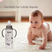 Adore ALGO Snr. 2 in 1 Baby Silicon Spout & Straw Sipper with Gravity Ball & Twin Handle - 250ml -Grey