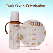 Adore ALGO Snr. 2 in 1 Baby Silicon Spout & Straw Sipper with Gravity Ball & Twin Handle - 250ml -Brown