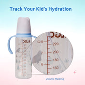 Adore ALGO Snr. 2 in 1 Baby Silicon Spout & Straw Sipper with Gravity Ball & Twin Handle - 250ml -Blue