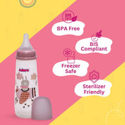 Adore Holland Narrow Neck Feeding Bottle 250ml- Pack of 2- Dual Combo- Blue+ Pink