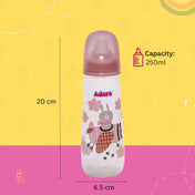 Adore Holland Narrow Neck Feeding Bottle 250ml- Pack of 2- Dual Combo- Blue+ Pink