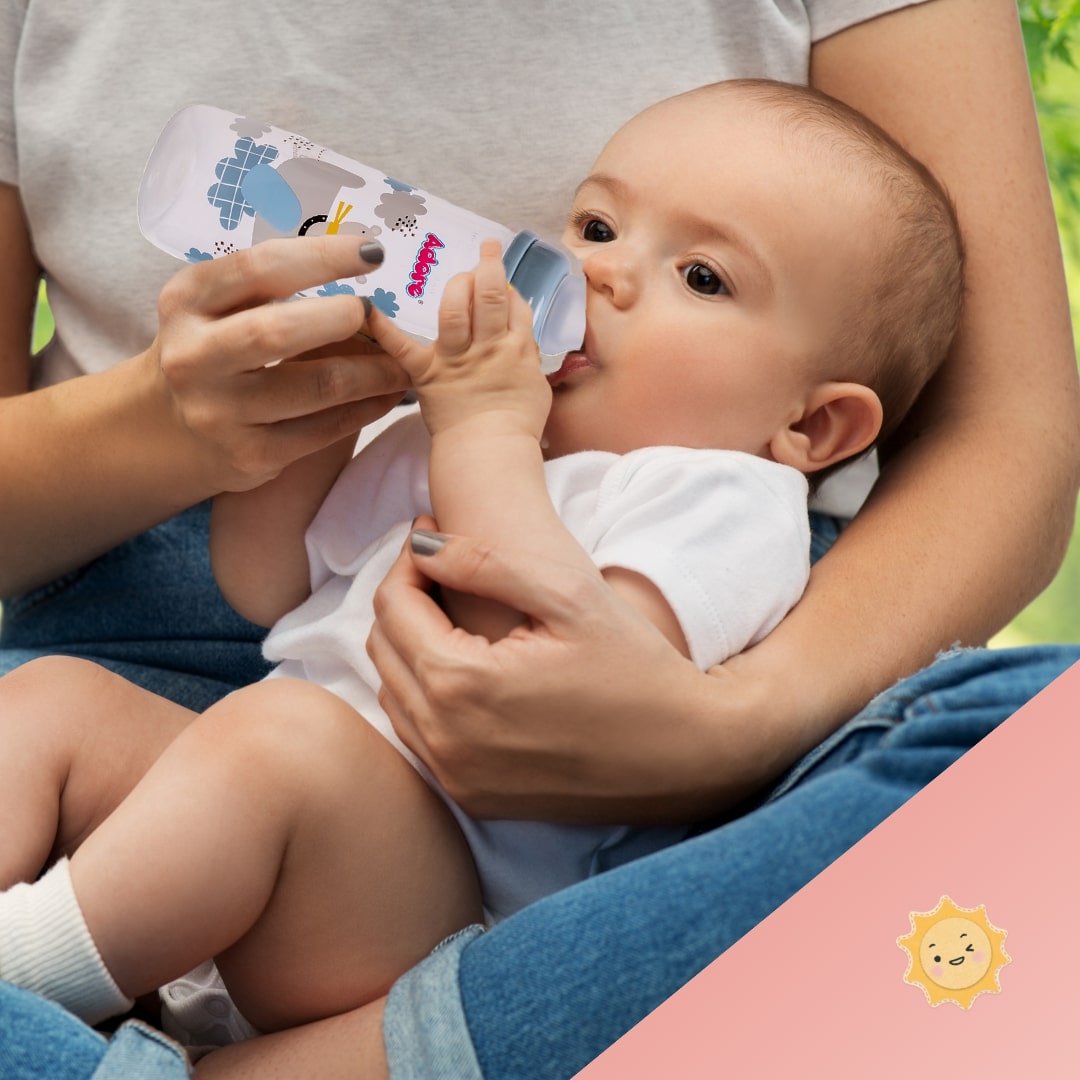 Adore Holland Narrow Neck Feeding Bottle 250ml- Pack of 2- Dual Combo- Blue+ Pink