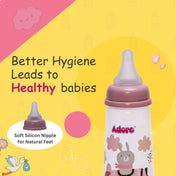 Adore Holland Narrow Neck Feeding Bottle 250ml- Pack of 3- Super Saver Combo- Pink+ Blue+Green