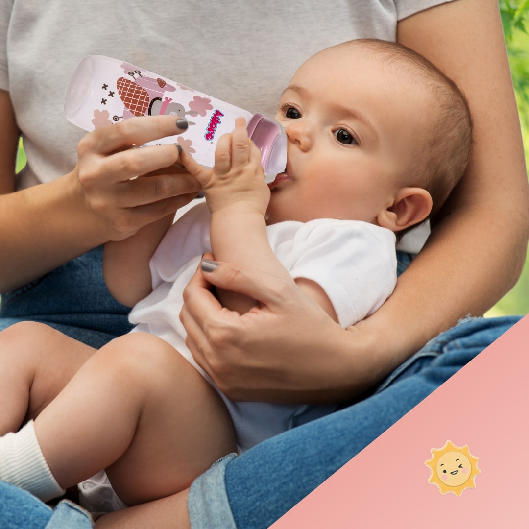 Adore Holland Narrow Neck Feeding Bottle 250ml- Pack of 3- Super Saver Combo- Pink+ Blue+Green