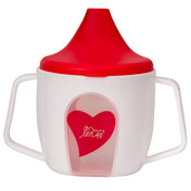 Adore BIJOU- The Mini Hard Spout Sipper/ Training Sippy Cup with Twin Handle - 150ml -Red