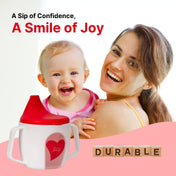 Adore BIJOU- The Mini Hard Spout Sipper/ Training Sippy Cup with Twin Handle - 150ml -Red