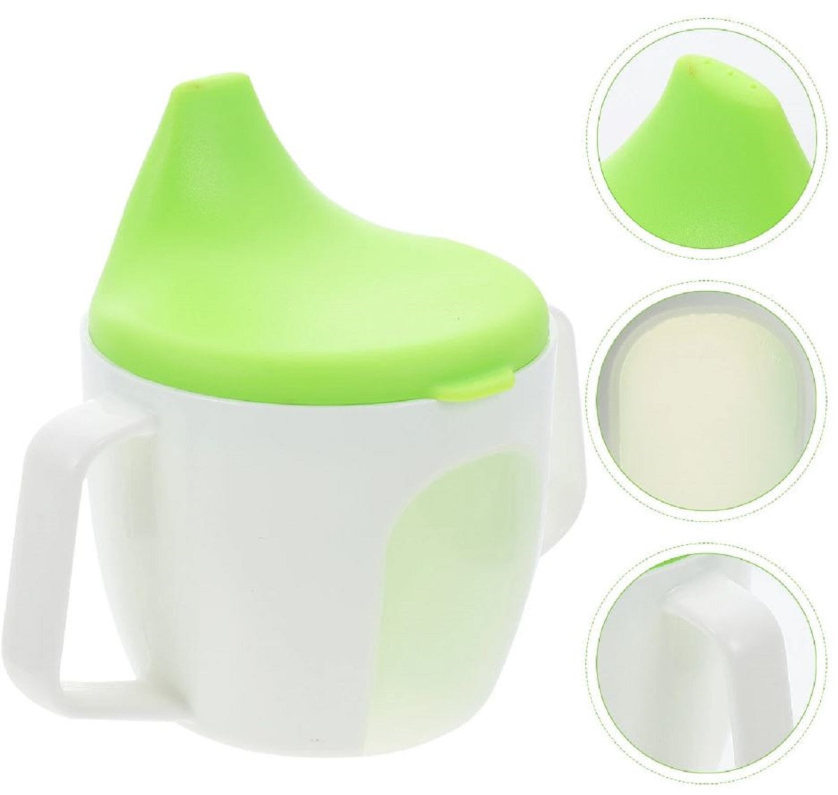 Adore BIJOU- The Mini Hard Spout Sipper/ Training Sippy Cup with Twin Handle - 150ml -Green