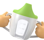 Adore BIJOU- The Mini Hard Spout Sipper/ Training Sippy Cup with Twin Handle - 150ml -Green