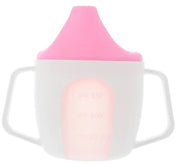Adore BIJOU- The Mini Hard Spout Sipper/ Training Sippy Cup with Twin Handle -150ml - Pink