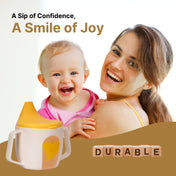 Adore BIJOU- The Mini Hard Spout Sipper/ Training Sippy Cup with Twin Handle - 150ml -Yellow