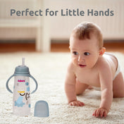 Adore WALES! The Stylish Baby Straw Sipper with Gravity Ball & Twin Handle 250ml- Blue