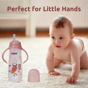 Adore WALES! The Stylish Baby Straw Sipper with Gravity Ball & Twin Handle 250ml- Pink