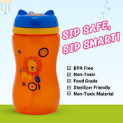 Adore Swipey Twist to Sip Straw Sipper 270ml - Orange