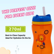 Adore Swipey Twist to Sip Straw Sipper 270ml - Orange