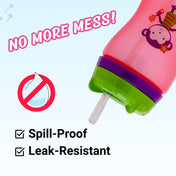 Adore Swipey Twist to Sip Straw Sipper 270ml - Pink