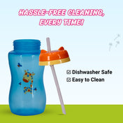 Adore Swipey Twist to Sip Straw Sipper 270ml - Blue