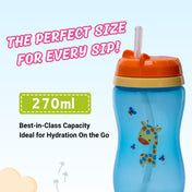 Adore Swipey Twist to Sip Straw Sipper 270ml - Blue