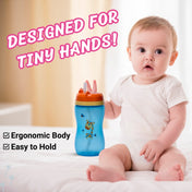 Adore Swipey Twist to Sip Straw Sipper 270ml - Blue