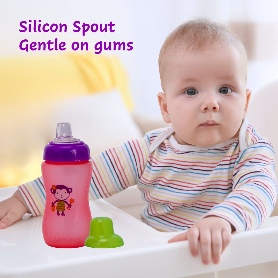 Adore Spouty Soft Spout Sipper with Hood 270ml- Pink