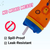 Adore Spartan 2 in 1 Spout n Straw Sipper with Hood 270ml- Orange