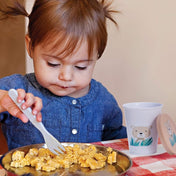 Adore Trio- Spill Proof Tumbler with Lid- Pack of 3- Each 200ml - White Combo