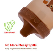 Adore Advanced Sippo- The Spill Proof Spout Sipper 270ml - Brown