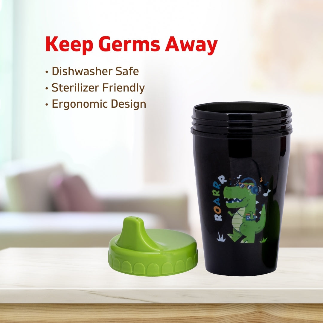 Adore Advanced Sippo- The Spill Proof Spout Sipper 270ml - Black