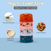 Adore Howdy- The 3 Layered Spill Proof Milk Powder Container - Brown- 120ml