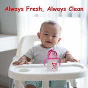 Adore Flora! Baby Straw Sipper with Gravity Ball & Twin Handle-300ml- Pink