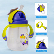 Adore Flora! Baby Straw Sipper with Gravity Ball & Twin Handle-300ml- Green